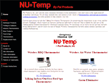 Tablet Screenshot of nu-temp.com